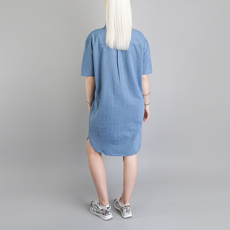 женское голубое платье Stussy Vernon Denim Dress 211101 - цена, описание, фото 2